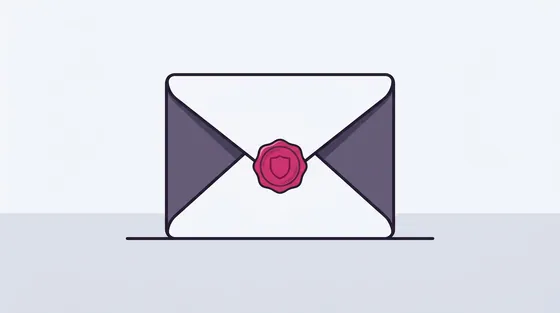 Gesloten envelop met een blanco voorzijde
